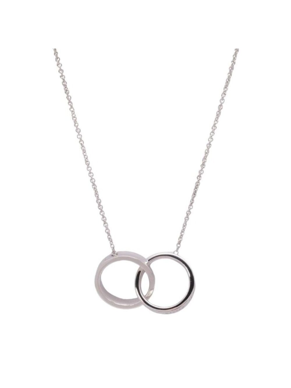 Tiffany & Co 1837 New Interlocking Circle Necklace Silver